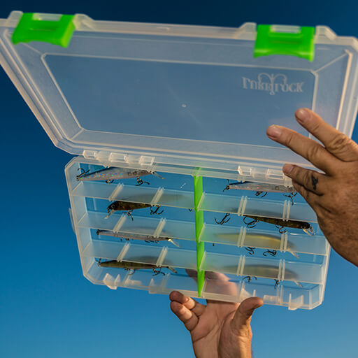 Ourlova Small 10 Compartments Waterproof Hard Fishing Tackle Box Case, Hooks Lure Baits Storage Box